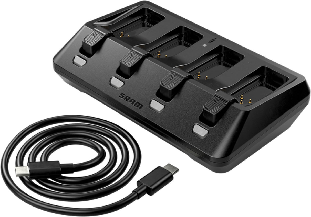 Charger for four batteries